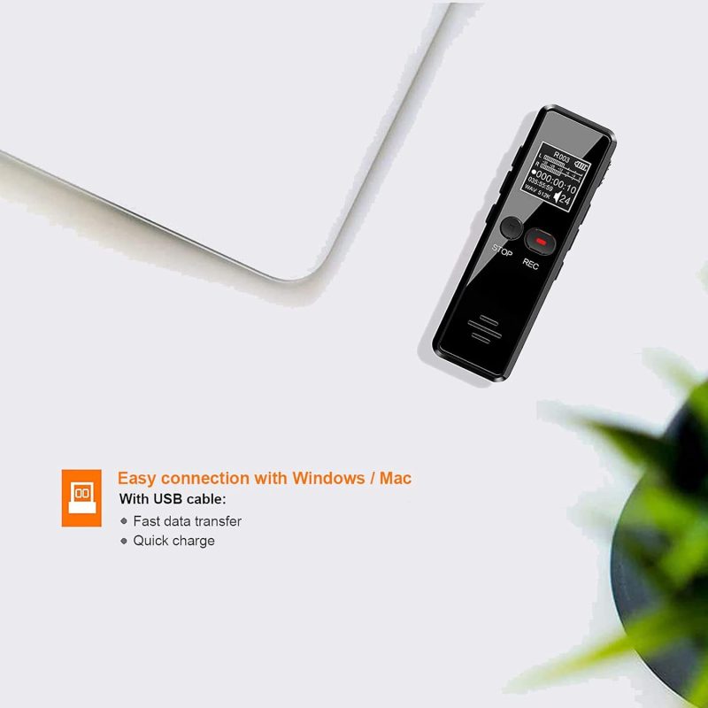 دستگاه ضبط صدای خبرنگاری مدل V90 با حافظه 32GB - تصویر 5