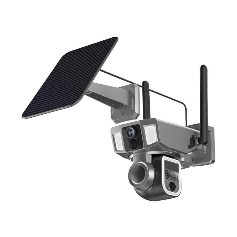 دوربین مداربسته مینی اسپیددام سولار سیمکارتی 4 مگاپیکسل سه لنز 4G مدل NiView - تصویر 2