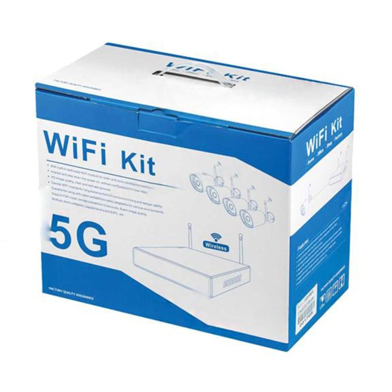 پک 4 کانال وایرلس Xmeye دید در شب رنگی مدل 5G Wi-Fi Kit - تصویر 2