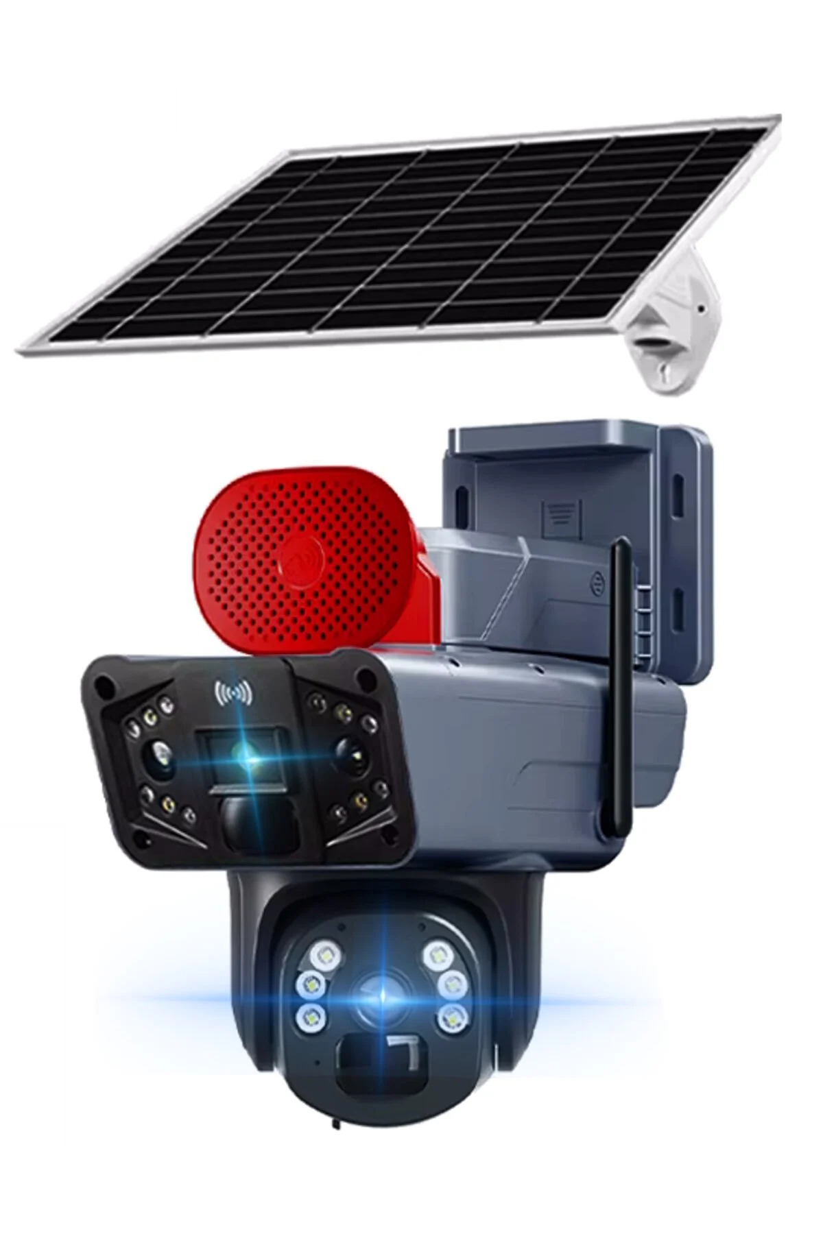 معایب دوربین مداربسته مینی اسپیددام سولار سیمکارتی 2K دو لنز 4G آژیردار برند O-KAM
